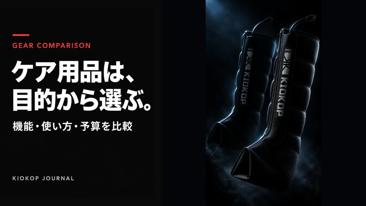 ケア用品の比較を解説するKIOKOP PROの製品写真